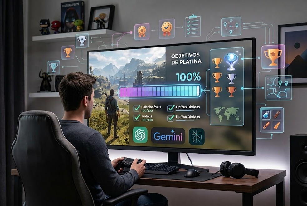 Como usar IA para platinar jogos: 7 prompts para conseguir o 100%