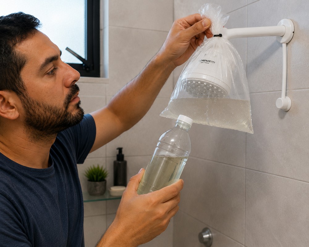 O vinagre branco é muito famoso em receitas caseiras para remover depósitos de minerais incrustados — Foto: Arte/TechTudo