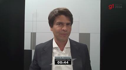 Pedro Paulo (PSD), candidato ao Senado do RJ, faz suas considerações finais