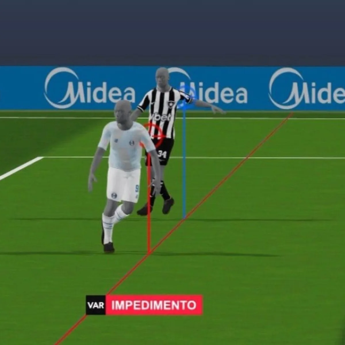 Grêmio critica a anulação do gol de empate na partida contra o Botafogo