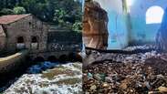 Drone mostra toneladas de lixo ap&oacute;s cheia do Rio Tiet&ecirc; no interior de SP