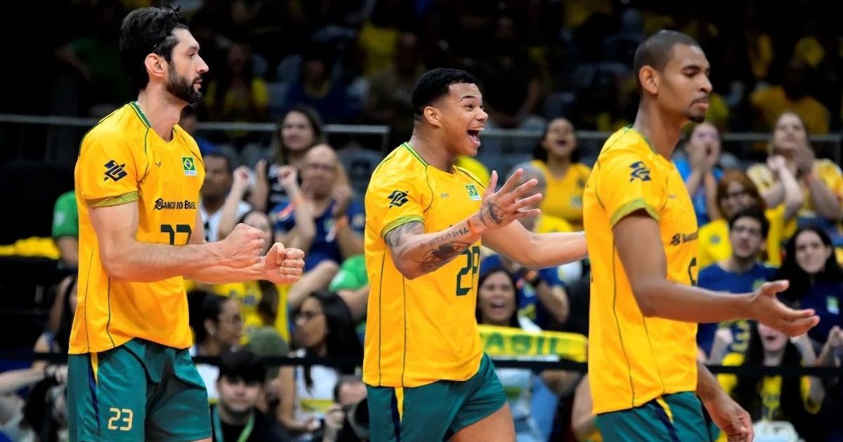 Brasil vence no Sul-Americano Masculino de Vôlei e decide vaga na Olimpíada diante da Argentina