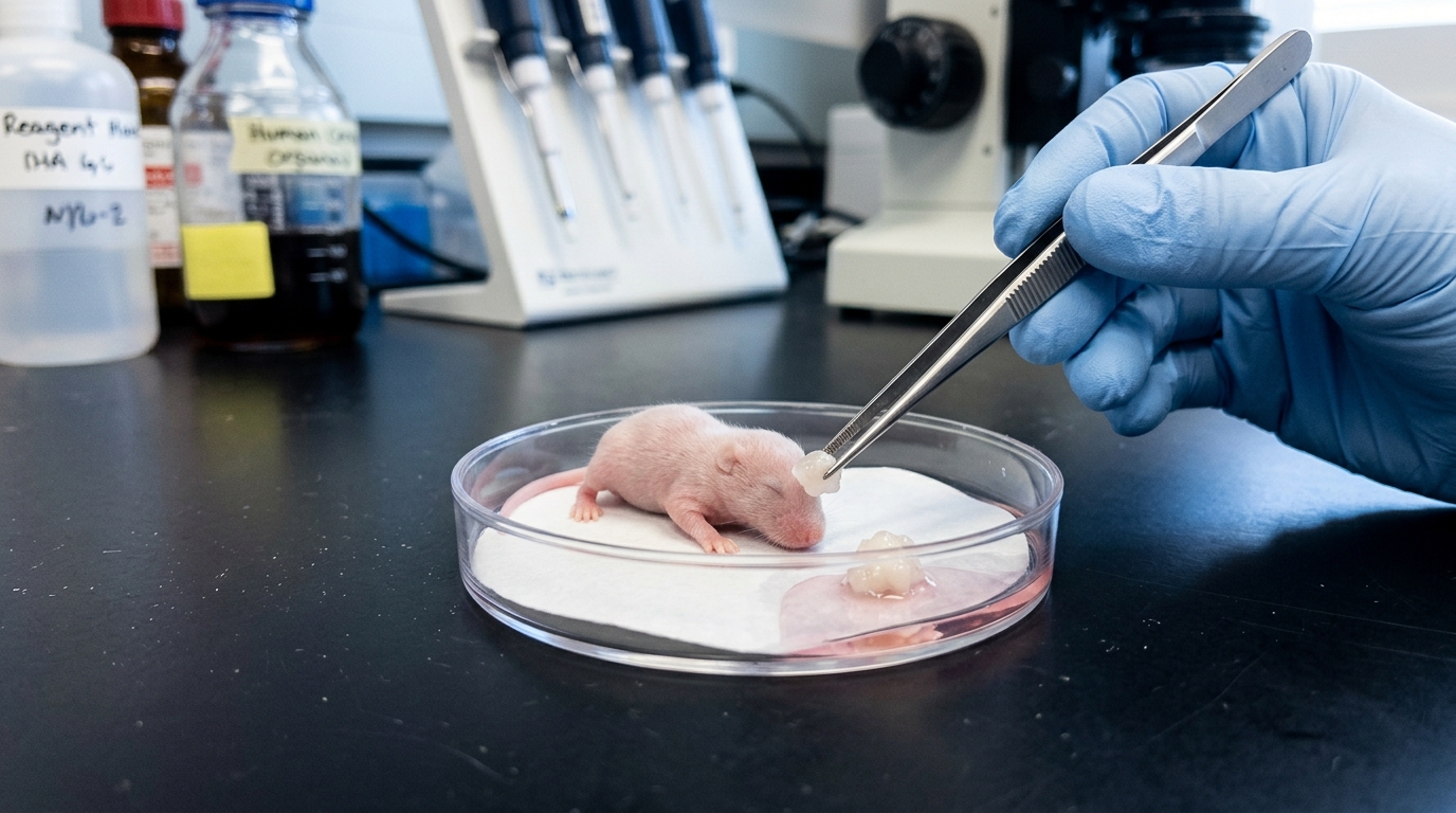 Ratos ganham cérebro quase humano: 90% do córtex é tecido humano cultivado em laboratório e ajudam a explicar doenças mentais
