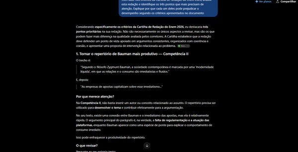 Cartilha de Redação do Enem 2026: saiba como usar o PDF para estudar com IA