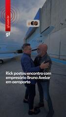 Rick postou encontro com empresário Bruno Avelar em aeroporto