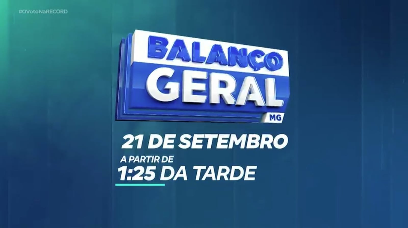 O debate será transmitido ao vivo durante o Balanço Geral MG, a partir das 13h25 de segunda-feira (21)