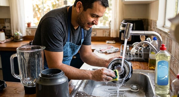 Este truque limpa o liquidificador em menos de um minuto; veja como fazer