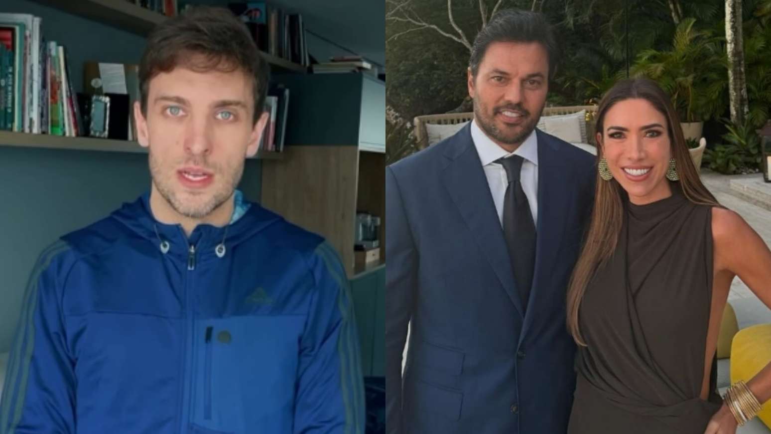 Leo Lins, Fábio Faria e Patrícia Abravanel (Reprodução/Instagram)