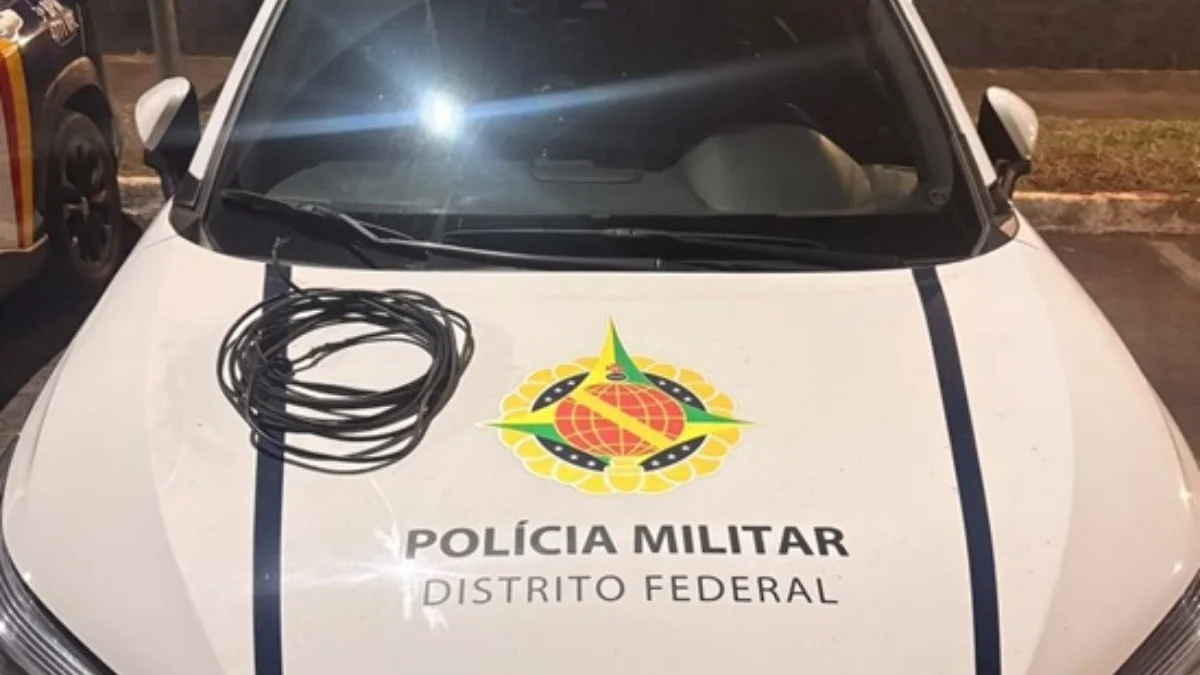 Homem é preso pela terceira vez por furtar cabos de energia na Asa Norte