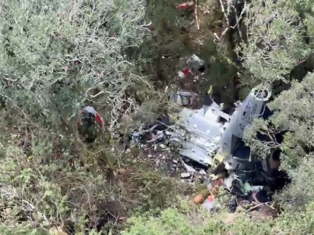 Vídeo mostra local da queda em SC e destroços de helicóptero que levava Rick e mais 4 pessoas