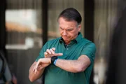 Jair Bolsonaro em casa