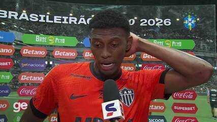 "Nós criamos muito mas não conseguimos ganhar no final." falou Cassiera, do Atlético MG