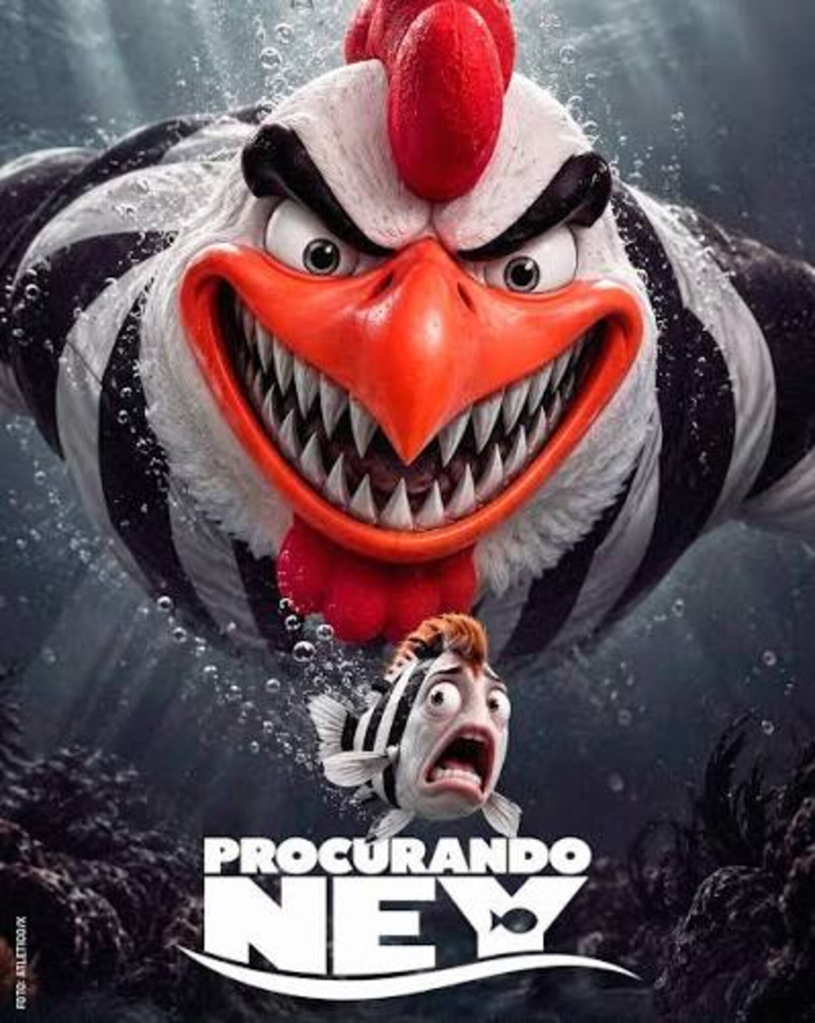 A ironia atleticana. Procurando Ney, em vez de Nemo. Criatividade como troco Reprodução/Clube Atlético Mineiro