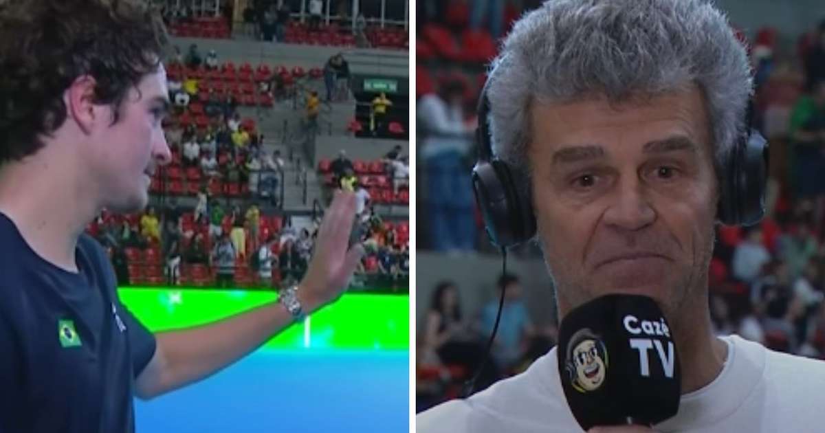 João Fonseca dá 'bronca' em repórter da CazéTV por interromper Guga para entrevistá-lo