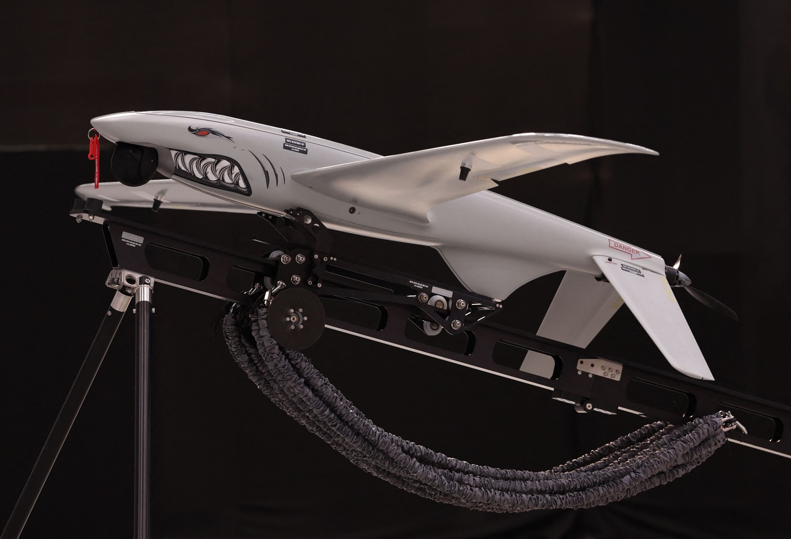 De Kiev ao interior da Inglaterra, indústria ucraniana distribui drones pela Europa — Foto: Chris Radburn/AFP