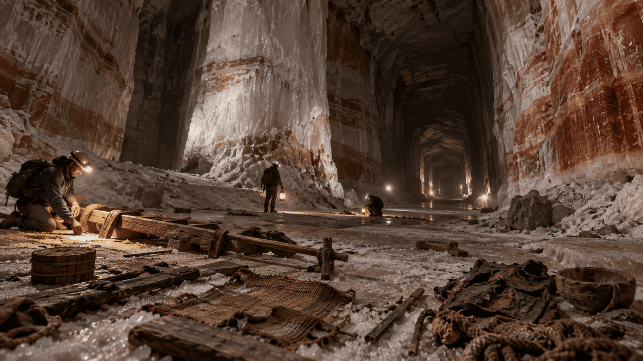 Uma perfuração dentro de uma mina de sal revelou 300 metros de túneis da Idade do Ferro que ninguém sabia que existiam, com câmaras de até 25 metros de largura e 20 metros de altura escondidas na montanha