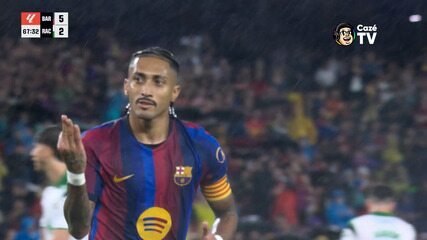 Barcelona 7 x 2 Racing | Melhores Momentos | 6ª rodada | Campeonato Espanhol 2026/2027