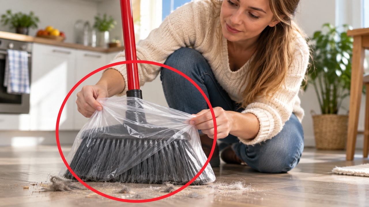 Ucranianas colocam um saco plástico na vassoura: o truque simples que vai surpreender você