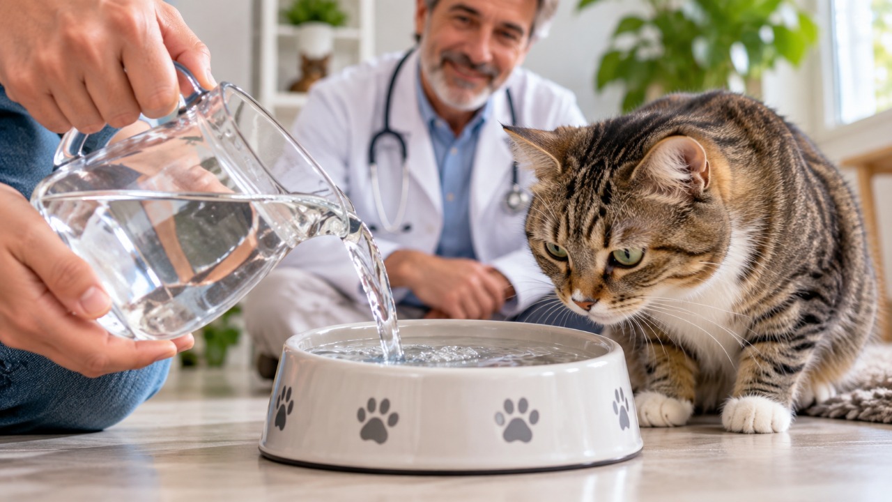 Carlos Gutiérrez, veterinário: troque completamente a água dos gatos pelo menos duas vezes ao dia