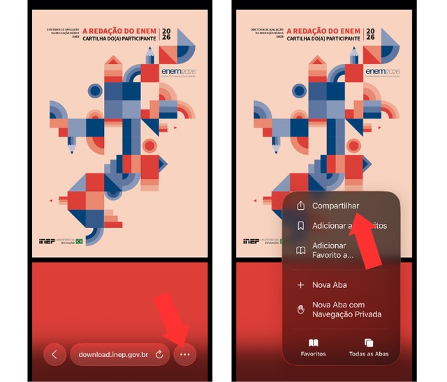 Enem 2026: Veja como baixar a Cartilha da Redação pelo celular