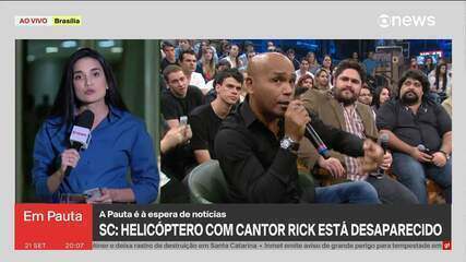 Helicóptero com cantor Rick desaparece em SC