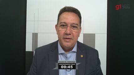 Marcos Dias (Podemos), candidato ao Senado do RJ, faz suas considerações finais