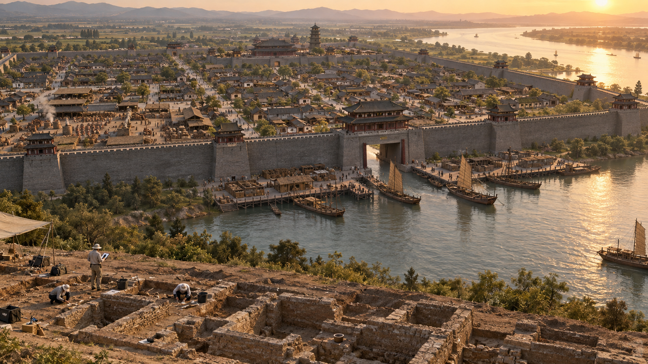 Arqueólogos encontraram uma cidade chinesa de 2.000 anos cercada por 725 metros de muralha, com ruas, oficinas e uma possível “porta d’água” que não existe em nenhum outro sítio da dinastia Han