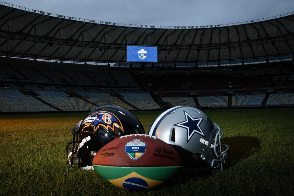 Dallas Cowboys e Baltimore Ravens se enfrentarão em setembro no Rio de Janeiro — Foto: Divulgação/NFL International