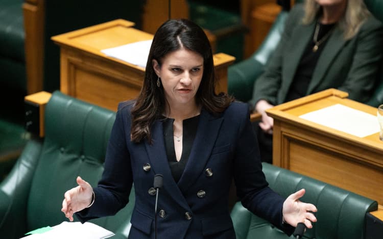 Erica Stanford (East Coast Bays/National) speaks during an urgent debate into allegations of senior Immigration officials withholding information from ministers and from the Education and Workforce Committee.