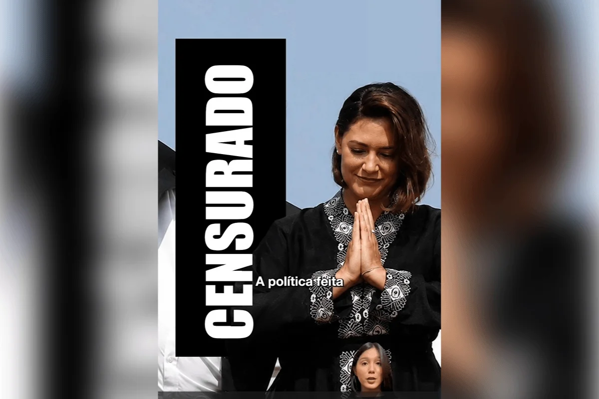 Michelle leva protesto contra veto à imagem de Bolsonaro para rádio e TV