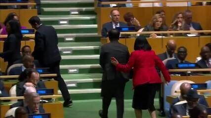 Delegação de Cuba sai do plenário após Trump falar de mudança de regime do país