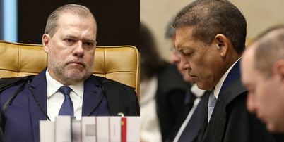 Montagem com fotos dos ministros Dias Toffoli e Kassio Nunes Marques Foto: Alejandro Zambrana/STF