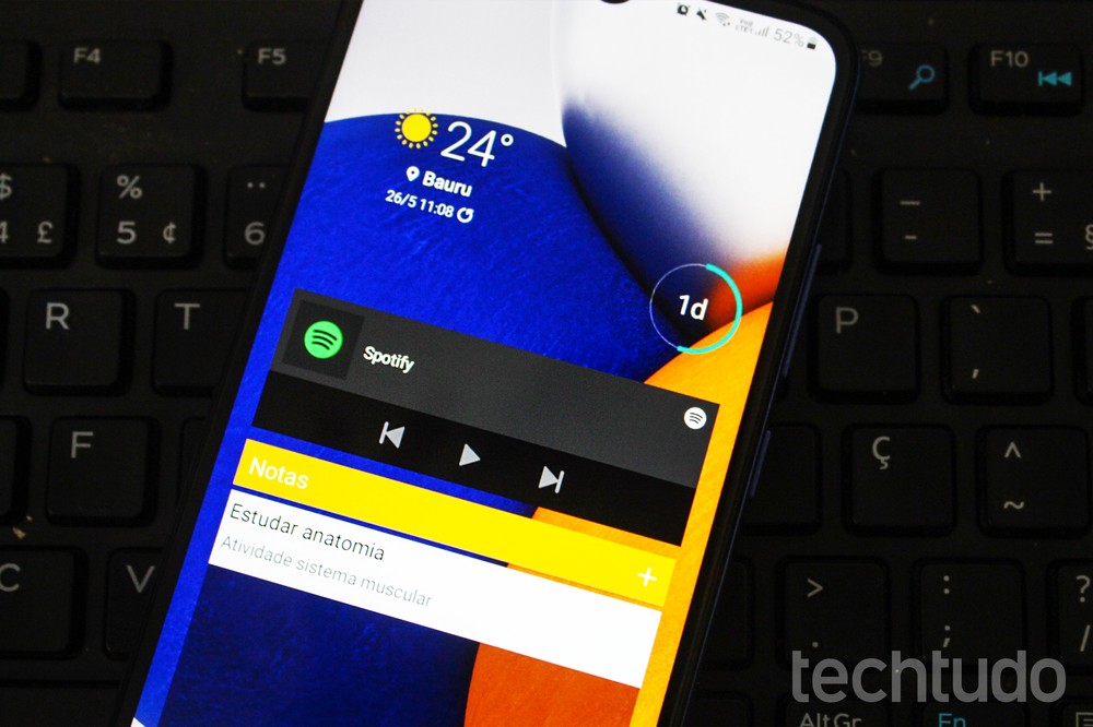 Excesso de widgets faz com que o Android se esforce mais para desempenhar tarefas, causando travamentos — Foto: Marcela Franco/TechTudo