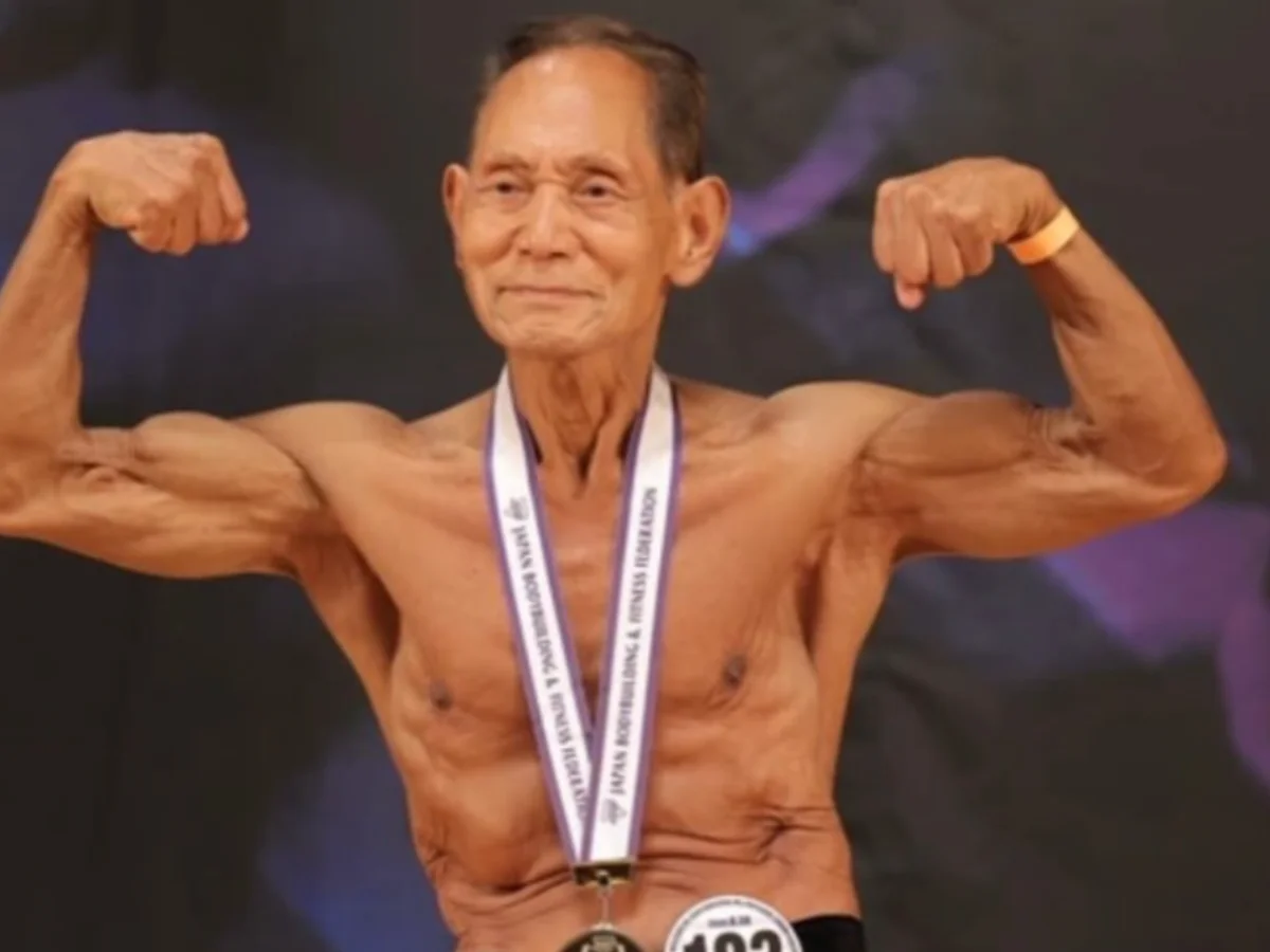 Aos 90, japonês vence campeonato de fisiculturismo e mira novos recordes