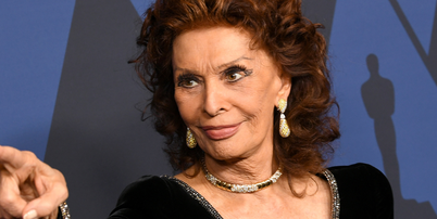Sophia Loren, hoje aos 92: 'Envelhecer pode ser agradável e até divertido, se você souber usar o tempo, se está satisfeito com o que conseguiu e se continua sonhando'. Foto: Getty Images / Purepeople