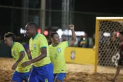 O Brasil venceu a Colômbia na Copa das Nações de Beach Soccer