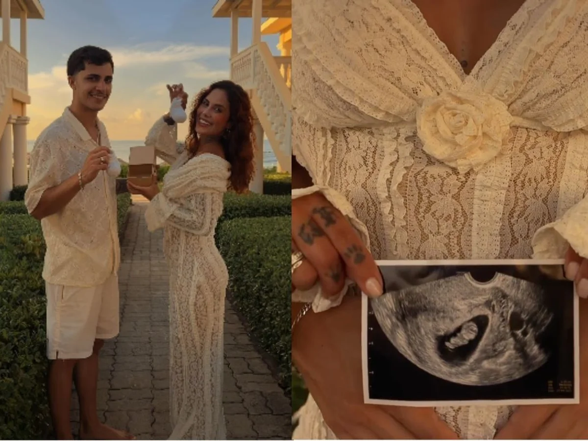 Tati Zaqui anuncia gravidez duas semanas após ser pedida em casamento