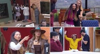 Prova de Fogo ao vivo rende Carelli fantasiado de Galinho e público especial no sofá