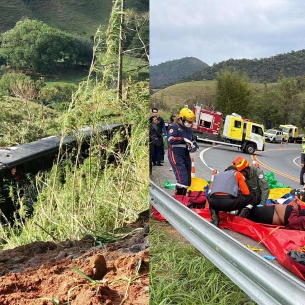 Acidente entre ônibus e carro deixa ao menos 6 mortos no interior de SP