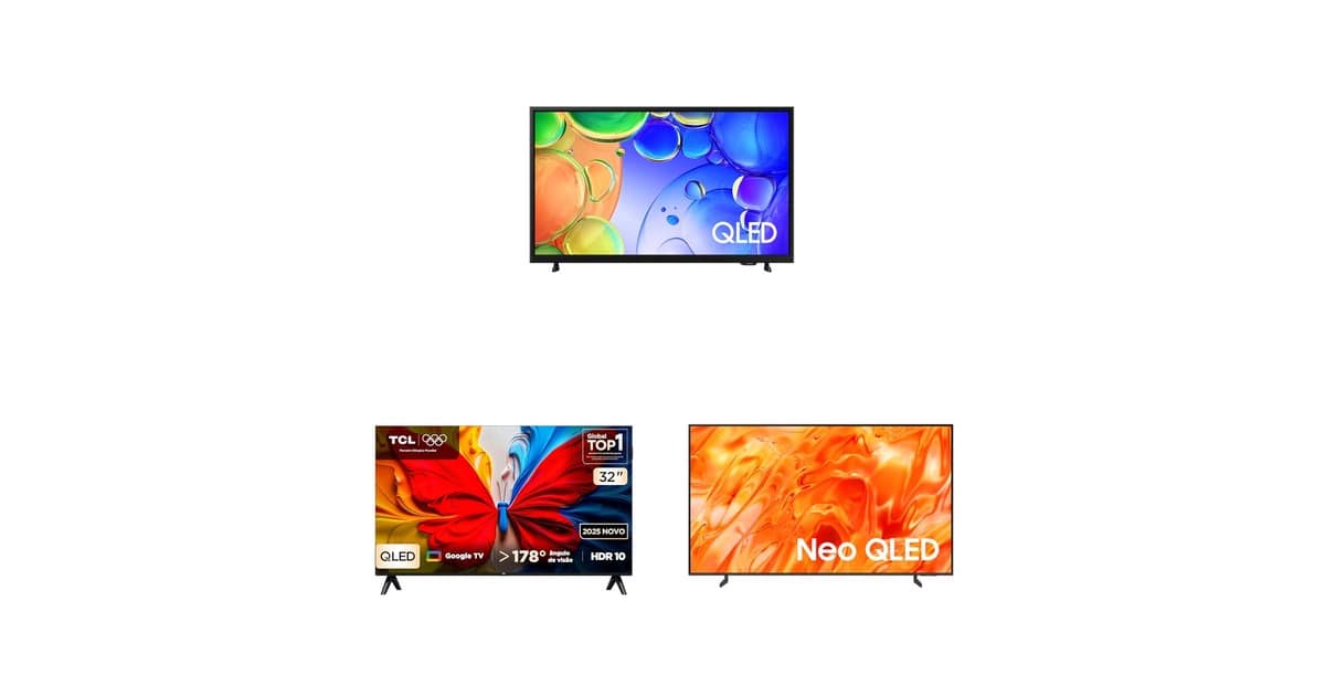Hora de renovar a sala: selecionamos TVs QLED em promoção na Amazon