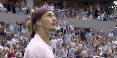 Zverev demorou a perceber que tinha vencido o US Open Foto: Reprodução/X/Us Open