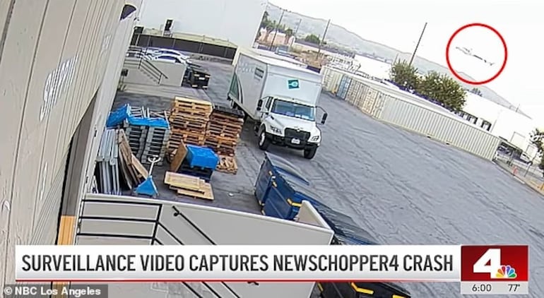 Vídeo revela novas imagens da queda de helicóptero de TV em Los Angeles