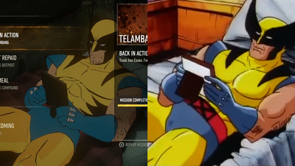 O meme de Wolverine deprimido pode ser recriado em Marvel's Wolverine — Foto: Reprodução/Blue Thunder, Know Your Meme
