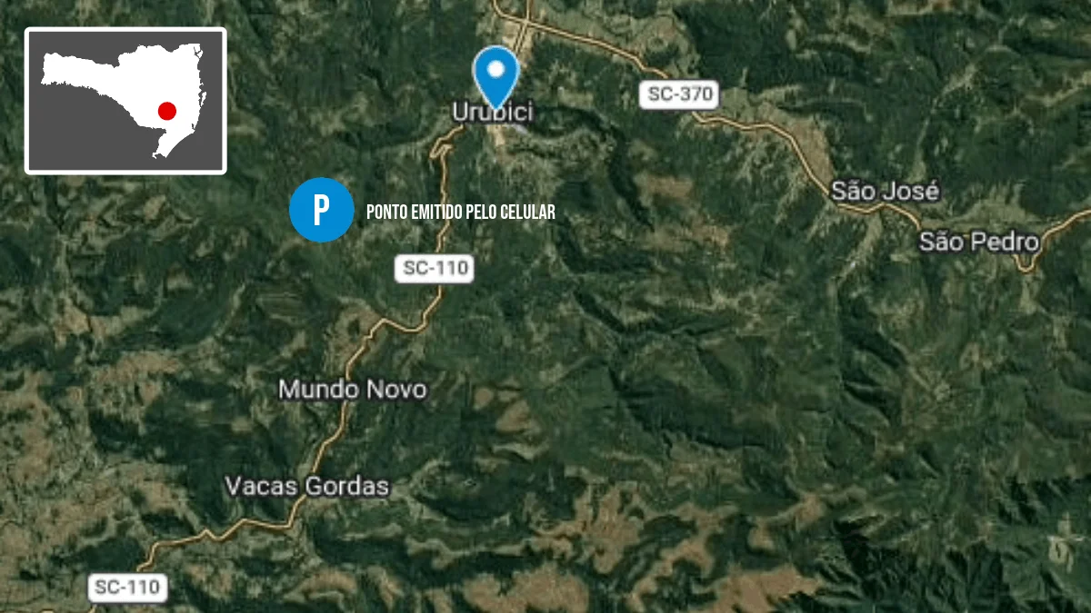 Rick: bombeiros mostram localização dos últimos sinais de helicóptero em SC