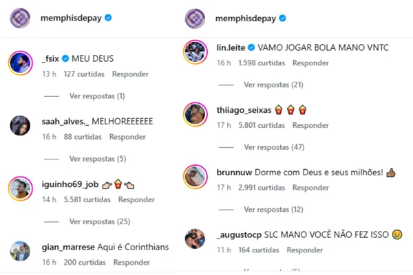 Memphis Depay é alvo de críticas nas redes após eliminação na Libertadores - destaque galeria