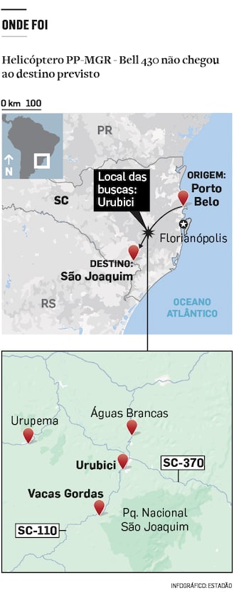 Região de buscas por aeronave com Rick é montanhosa, de difícil acesso e tinha alerta de tempestades