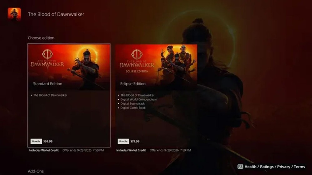 Usuário do Reddit afirma ter recebido créditos na PS Store após comprar The Blood of Dawnwalker — Foto: Reprodução/Reddit