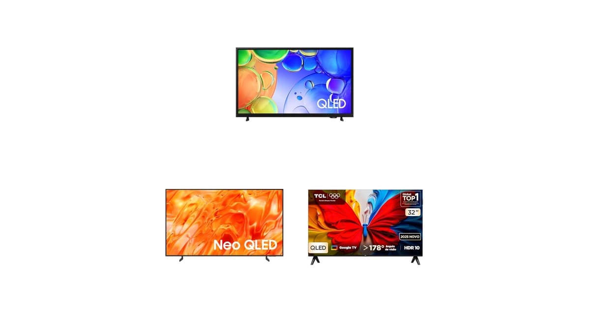 Hora de renovar a sala: seleção de TVs QLED em oferta na Amazon