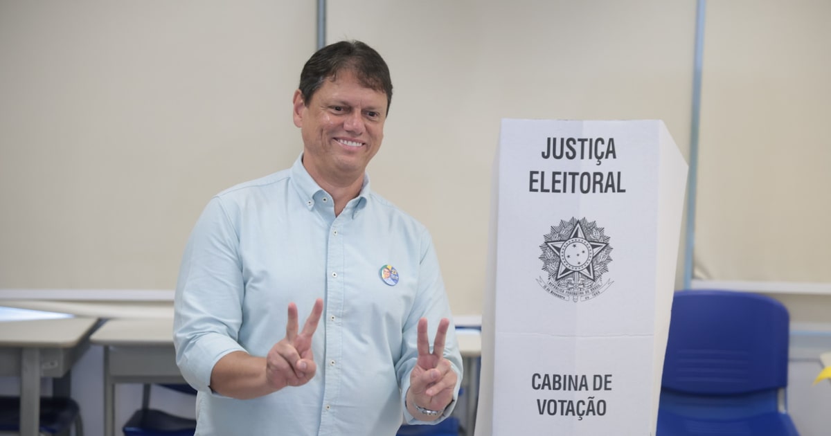 Tarcísio cita otimismo com possível gestão Flávio e voto de indignação com governo sem coragem