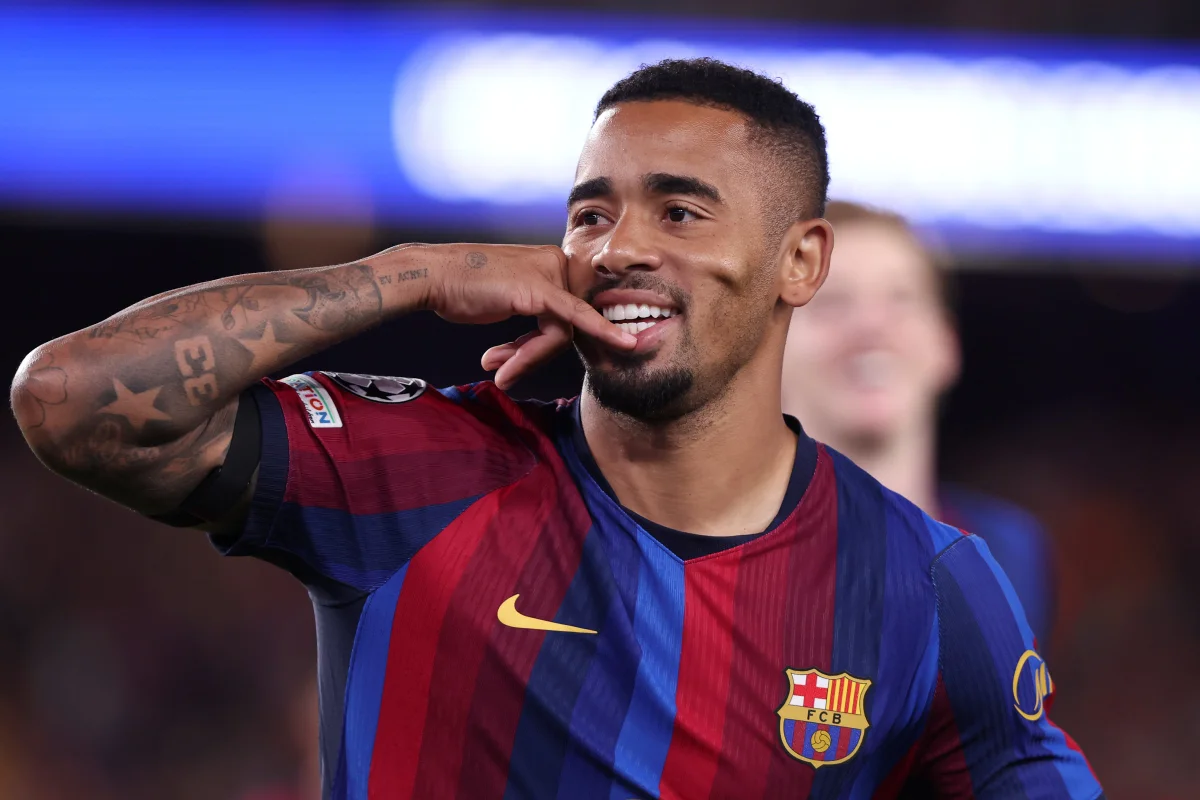 Barcelona: sem Raphinha, Gabriel Jesus será titular contra o Getafe